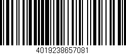Código de barras (EAN, GTIN, SKU, ISBN): '4019238657081'