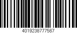 Código de barras (EAN, GTIN, SKU, ISBN): '4019238777567'
