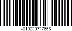 Código de barras (EAN, GTIN, SKU, ISBN): '4019238777666'