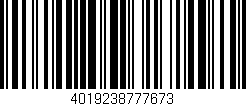 Código de barras (EAN, GTIN, SKU, ISBN): '4019238777673'