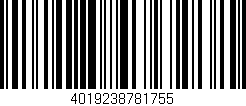 Código de barras (EAN, GTIN, SKU, ISBN): '4019238781755'