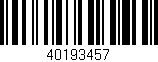Código de barras (EAN, GTIN, SKU, ISBN): '40193457'
