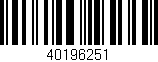 Código de barras (EAN, GTIN, SKU, ISBN): '40196251'