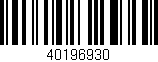Código de barras (EAN, GTIN, SKU, ISBN): '40196930'