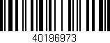 Código de barras (EAN, GTIN, SKU, ISBN): '40196973'