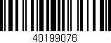 Código de barras (EAN, GTIN, SKU, ISBN): '40199076'