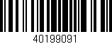 Código de barras (EAN, GTIN, SKU, ISBN): '40199091'