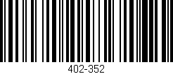 Código de barras (EAN, GTIN, SKU, ISBN): '402-352'