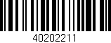 Código de barras (EAN, GTIN, SKU, ISBN): '40202211'