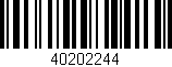 Código de barras (EAN, GTIN, SKU, ISBN): '40202244'