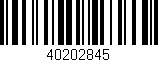 Código de barras (EAN, GTIN, SKU, ISBN): '40202845'