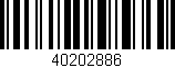 Código de barras (EAN, GTIN, SKU, ISBN): '40202886'
