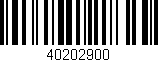 Código de barras (EAN, GTIN, SKU, ISBN): '40202900'