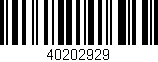 Código de barras (EAN, GTIN, SKU, ISBN): '40202929'