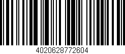 Código de barras (EAN, GTIN, SKU, ISBN): '4020628772604'
