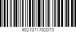Código de barras (EAN, GTIN, SKU, ISBN): '4021071782073'