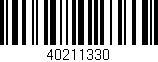 Código de barras (EAN, GTIN, SKU, ISBN): '40211330'