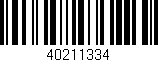 Código de barras (EAN, GTIN, SKU, ISBN): '40211334'