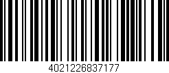 Código de barras (EAN, GTIN, SKU, ISBN): '4021226837177'