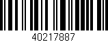 Código de barras (EAN, GTIN, SKU, ISBN): '40217887'