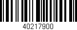 Código de barras (EAN, GTIN, SKU, ISBN): '40217900'
