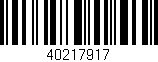 Código de barras (EAN, GTIN, SKU, ISBN): '40217917'