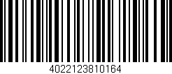 Código de barras (EAN, GTIN, SKU, ISBN): '4022123810164'