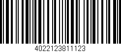Código de barras (EAN, GTIN, SKU, ISBN): '4022123811123'