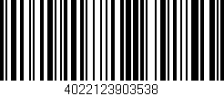 Código de barras (EAN, GTIN, SKU, ISBN): '4022123903538'
