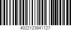 Código de barras (EAN, GTIN, SKU, ISBN): '4022123941127'