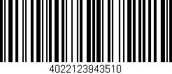 Código de barras (EAN, GTIN, SKU, ISBN): '4022123943510'
