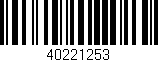 Código de barras (EAN, GTIN, SKU, ISBN): '40221253'
