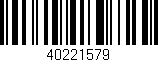 Código de barras (EAN, GTIN, SKU, ISBN): '40221579'