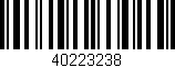 Código de barras (EAN, GTIN, SKU, ISBN): '40223238'