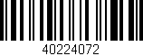 Código de barras (EAN, GTIN, SKU, ISBN): '40224072'