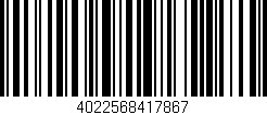 Código de barras (EAN, GTIN, SKU, ISBN): '4022568417867'