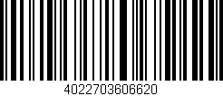 Código de barras (EAN, GTIN, SKU, ISBN): '4022703606620'