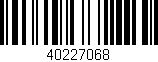 Código de barras (EAN, GTIN, SKU, ISBN): '40227068'