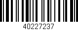 Código de barras (EAN, GTIN, SKU, ISBN): '40227237'