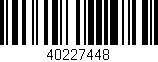 Código de barras (EAN, GTIN, SKU, ISBN): '40227448'