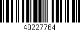 Código de barras (EAN, GTIN, SKU, ISBN): '40227764'