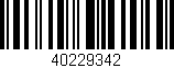 Código de barras (EAN, GTIN, SKU, ISBN): '40229342'
