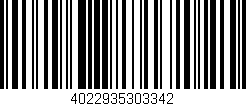 Código de barras (EAN, GTIN, SKU, ISBN): '4022935303342'