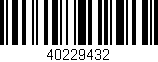 Código de barras (EAN, GTIN, SKU, ISBN): '40229432'