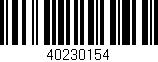 Código de barras (EAN, GTIN, SKU, ISBN): '40230154'