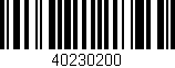 Código de barras (EAN, GTIN, SKU, ISBN): '40230200'