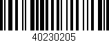 Código de barras (EAN, GTIN, SKU, ISBN): '40230205'