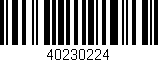 Código de barras (EAN, GTIN, SKU, ISBN): '40230224'