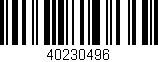 Código de barras (EAN, GTIN, SKU, ISBN): '40230496'