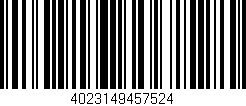 Código de barras (EAN, GTIN, SKU, ISBN): '4023149457524'